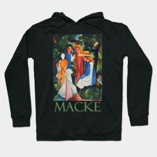 Four Girls by German Expressionist August Macke Hoodie